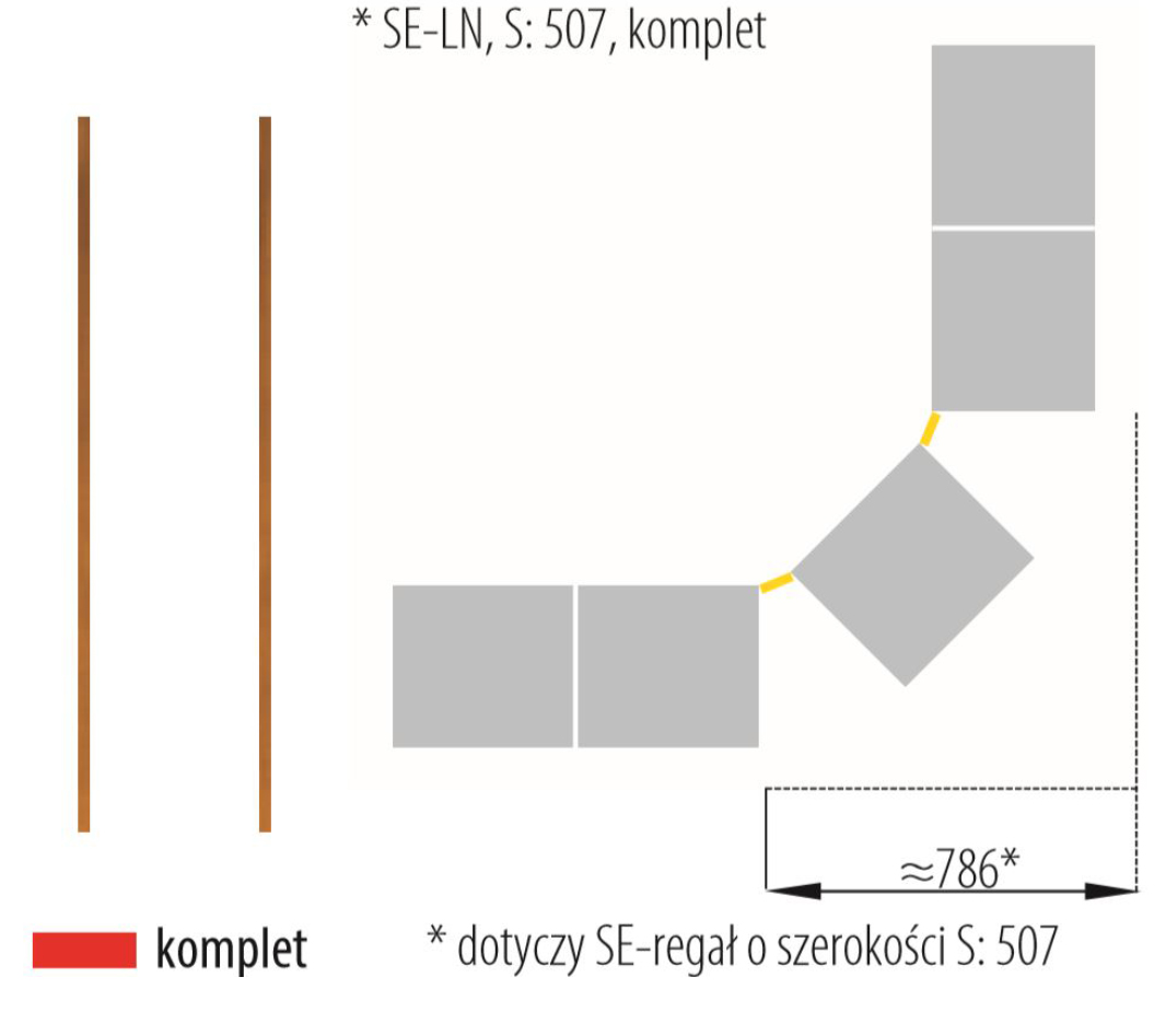Meble Taranko - SE-LN-S507 kpl.