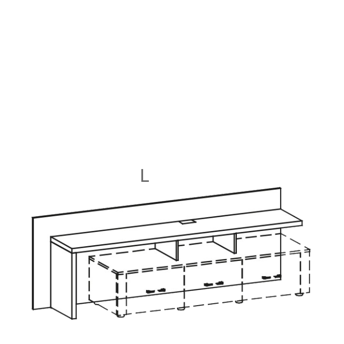 Meble Taranko - LU-panel RTV L,P
